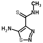 CAS#: 100097-67-4， 5-Amino-N-Methyl-1,2,3-Thiadiazole-4-Carbothioamide