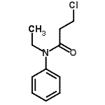 结构式 CAS# 100129-45-1, 3-氯-N-乙基-N-苯丙酰胺