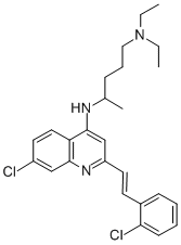 结构式 CAS# 10023-54-8, 阿米诺喹