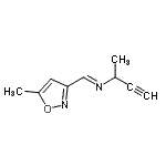 CAS 登录号：100306-15-8， (E)-N-(3-丁炔-2-基)-1-(5-甲基-1,2-恶唑-3-基)甲亚胺