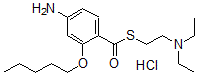 CAS 登录号：100311-10-2， 4-氨基-2-戊氧基硫代-苯甲酸S-(2-(二乙基氨基)乙基)酯单盐酸盐