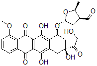 CAS#: 100349-06-2， (2S,3S,5S)-2-Methyl-5-[[(1S,3S)-3,5,12-Trihydroxy-3-(2-Hydroxyacetyl)-10-Methoxy-6,11-Dioxo-2,4-Dihydro-1H-Tetracen-1-Yl]Oxy]Oxolane-3-Carbaldehyde