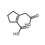 CAS#: 100378-73-2， 2-(Carboxymethyl)-1-Cyclopentene-1-Carboxylic Acid