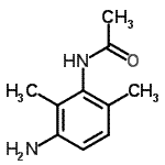 结构式 CAS# 100445-94-1, N-(3-氨基-2,6-二甲基苯基)乙酰胺