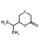 CAS 登录号：100465-43-8， 6-异丙基-1,4-恶噻烷-2-酮
