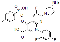CAS#: 100490-94-6， Tosufloxacin tosylate