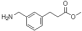 结构式 CAS# 100511-83-9, 3-[3-(氨基甲基)苯基]丙酸甲酯