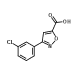 CAS#: 100517-43-9， 3-(3-Chlorophenyl)-1,2-Oxazole-5-Carboxylic Acid