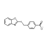 CAS#: 100537-64-2， 2-[(4-Nitrobenzyl)Sulfanyl]-1,3-Benzoxazole