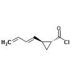 CAS#: 100678-76-0， (1R,2S)-2-[(1E)-1,3-Butadien-1-Yl]Cyclopropanecarbonyl Chloride