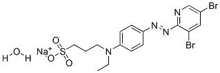 CAS 登录号：100743-65-5， 4-(3,5-二溴-2-吡啶基偶氮)-N-乙基-N-(3-磺基丙基)苯胺单钠盐单水合物