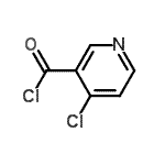 structure of CAS# 100791-00-2, 4-Chloronicotinoyl Chloride;4-Chloro-3-(chlorocarbonyl)pyridine;4-Chloronicotinoyl chloride;4-chloropyridine-3-carbonyl chloride