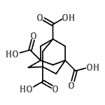 结构式 CAS# 100884-80-8, 1,3,5,7-金刚烷四羧酸