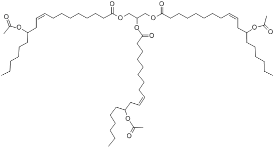 CAS 登录号：101-34-8， 1,2,3-丙烷三基三[(R)-12-(乙酰氧基)油酸酯]