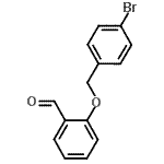结构式 CAS# 101046-14-4, 2-[(4-溴苄基)氧基]苯甲醛