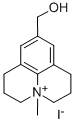 CAS#: 101077-29-6， 2,3,6,7-Tetrahydro-9-(hydroxymethyl)-4-methyl-1H,5H-benzo(ij)quinolizinium iodide