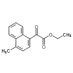 structure of CAS# 101093-81-6, Ethyl (4-Methyl-1-Naphthyl)(Oxo)Acetate;Ethyl 4-methyl-1-naphthoylformate;MFCD09801435