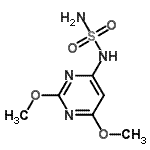 CAS 登录号：10112-14-8， N-(2,6-二甲氧基-4-嘧啶基)硫二酰胺