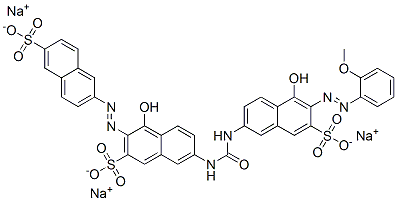 CAS#: 10114-24-6， Trisodium 7-[[[[6-[(O-Anisyl)Azo]-5-Hydroxy-7-Sulphonato-2-Naphthyl]Amino]Carbonyl]Amino]-4-Hydroxy-3-[(6-Sulphonato-2-Naphthyl)Azo]Naphthalene-2-Sulphonate