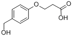 结构式 CAS# 101366-61-4, 3-[4-(羟基甲基)苯氧基]-丙酸