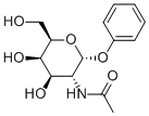 结构式 CAS# 10139-04-5, 苯基2-乙酰氨基-2-脱氧-alpha-D-吡喃半乳糖苷