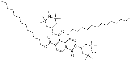 CAS#: 101544-98-3， O1,O3-bis(1,2,2,6,6-pentamethylpiperidin-4-yl) O2,O4-ditridecyl benzene-1,2,3,4-tetracarboxylate