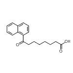 structure of CAS# 101743-46-8, 8-(1-Naphthyl)-8-Oxooctanoic Acid;8-(1-naphthyl)-8-oxooctanoic acid