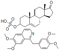 CAS#: 101831-49-6， 3-beta-Hydroxy-5-alpha-androst-5-en-17-one hydrogen sulfate compd. with papaverine