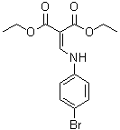 结构式 CAS# 101937-44-4, {[(4-溴苯基)氨基]亚甲基}丙二酸二乙酯