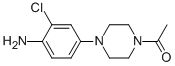 structure of CAS# 101970-41-6, 1-[4-(4-Amino-2-Chlorophenyl)-1-Piperazinyl]-Ethanone