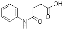 structure of CAS# 102-14-7, 4-Oxo-4-(Phenylamino)-Butanoic Acid;4-Keto-4-(Phenylamino)Butyric Acid;Butanoic Acid, 4-Oxo-4-(Phenylamino)-;N-Phenylbutanedioic Acid Monoamide