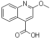 结构式 CAS# 10222-62-5, 2-甲氧基-4-喹啉羧酸