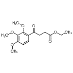 结构式 CAS# 102222-55-9, 乙基4-氧代-4-(2,3,4-三甲氧基苯基)丁酸酯