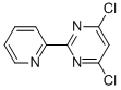 structure of CAS# 10235-65-1, 4,6-Dichloro-2-(2-Pyridinyl)-Pyrimidine;4,6-DICHLORO-2-(2-PYRIDINYL)PYRIMIDINE