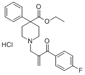 CAS#: 102395-64-2， 4-Fluorophenyl-1-Methylene-2-(4-Carbethoxy-4-Phenylpiperidino)-Ethyl Ketone Hydrochloride