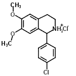 CAS#: 10268-27-6， 1-(4-Chlorophenyl)-6,7-Dimethoxy-1,2,3,4-Tetrahydroisoquinolinium Chloride