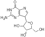 CAS#: 102731-45-3， (1S,2xi)-1-(2-Amino-4-Oxo-4,7-Dihydro-1H-Pyrrolo[3,2-d]Pyrimidin-7-Yl)-1,4-Anhydro-D-Threo-Pentitol