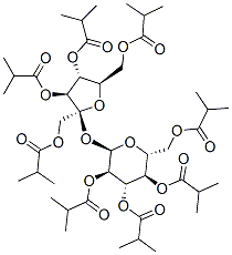 CAS#: 102787-19-9， [(2S,3S,4R,5R)-4-(2-Methylpropanoyloxy)-2,5-Bis(2-Methylpropanoyloxymethyl)-2-[(2R,3R,4S,5R,6R)-3,4,5-Tris(2-Methylpropanoyloxy)-6-(2-Methylpropanoyloxymethyl)Oxan-2-Yl]Oxyoxolan-3-Yl] 2-Methylpropanoate