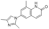 CAS 登录号：102791-47-9， 6-(2,4-二甲基咪唑-1-基)-8-甲基-1H-喹啉-2-酮