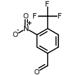 结构式 CAS# 102844-90-6, 3-硝基-4-(三氟甲基)苯甲醛
