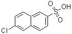 结构式 CAS# 102878-14-8, 6-氯-2-萘磺酸