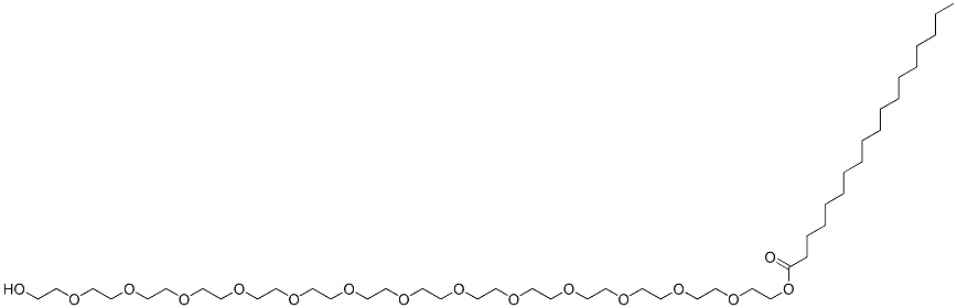CAS 登录号：10289-94-8， 41-羟基-3,6,9,12,15,18,21,24,27,30,33,36,39-十三氧杂四十一烷基硬脂酸酯