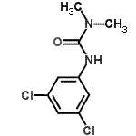 结构式 CAS# 10290-38-7, 3-(3,5-二氯苯基)-1,1-二甲基脲