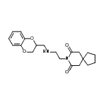 CAS#: 102908-59-8， 8-{2-[(2,3-Dihydro-1,4-Benzodioxin-2-Ylmethyl)Amino]Ethyl}-8-Azaspiro[4.5]Decane-7,9-Dione