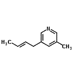 CAS#: 103029-22-7， 3-[(2E)-2-Buten-1-Yl]-5-Methylpyridine