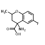 CAS#: 103197-11-1， 4-Amino-6-Fluoro-2-Methyl-4-Chromanecarboxylic Acid
