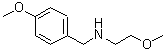 structure of CAS# 103464-79-5, 2-Methoxy-N-(4-Methoxybenzyl)Ethanamine;(4-methoxybenzyl)(2-methoxyethyl)amine;(4-Methoxy-benzyl)-(2-methoxy-ethyl)-amine;MFCD01655155