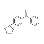 结构式 CAS# 103741-08-8, [4-(1,3-二氧戊环-2-基)苯基](苯基)甲酮