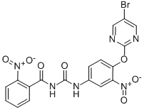 CAS#: 103829-01-2， N-(((4-((5-Bromo-2-Pyrimidinyl)Oxy)-3-Nitrophenyl)Amino)Carbonyl)-2-Nitrobenzamide