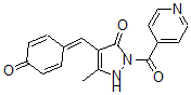 CAS#: 103847-83-2， N(1)-Isonicotinoyl-3-Methyl-4-(4-Hydroxybenzilidene)-2-Pyrazolin-5-One